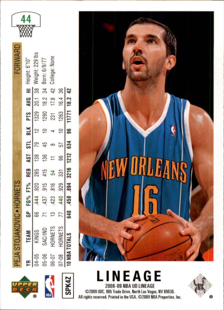 2008-09 Upper Deck Lineage Basketball Card Pick - Picture 63 of 344