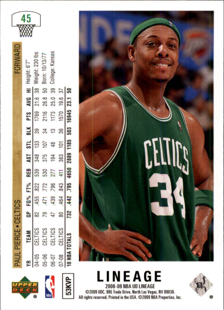 2008-09 Upper Deck Lineage Basketball Card Pick - Picture 65 of 344