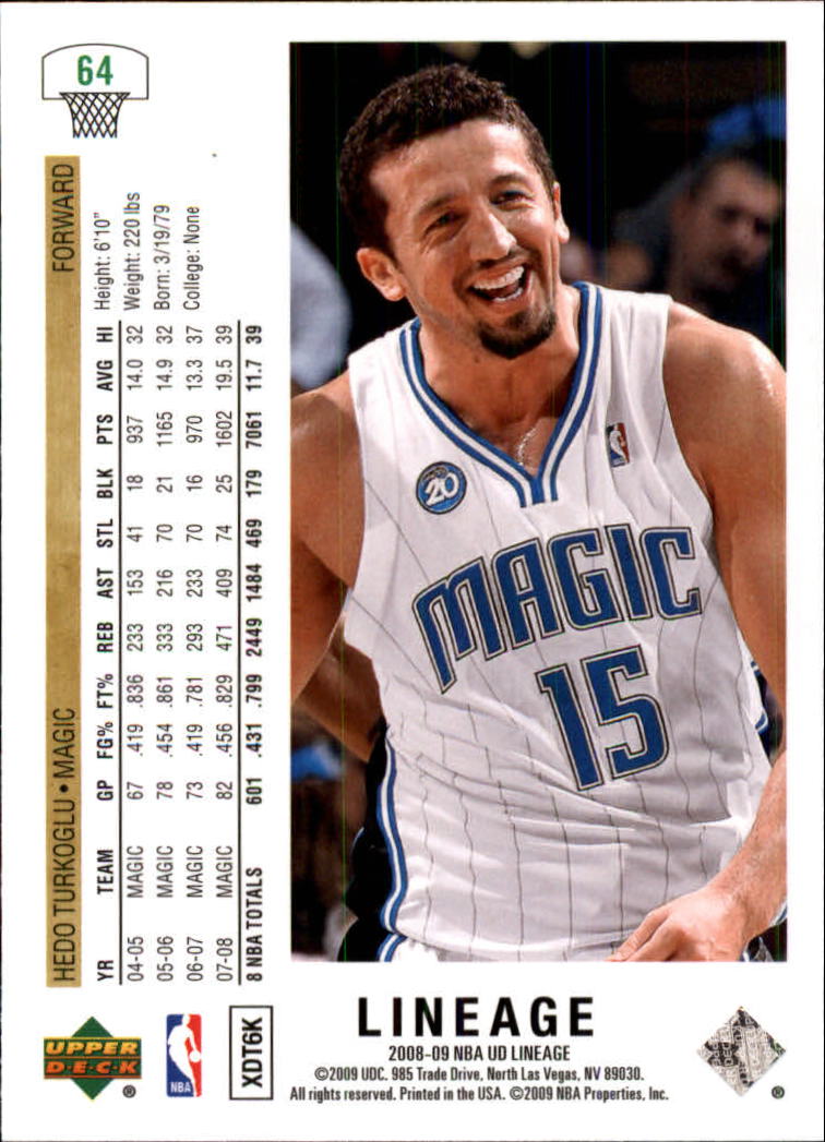 2008-09 Upper Deck Lineage Basketball Card Pick - Picture 101 of 344