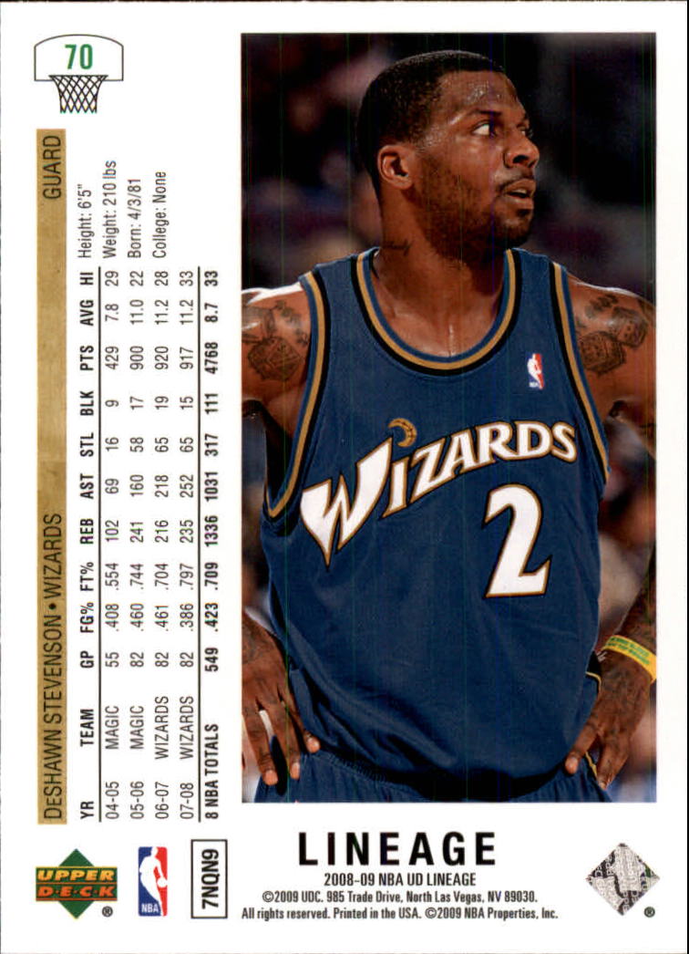 2008/2009 Lineage (Upper Deck) Basketball - Picture 93 of 319