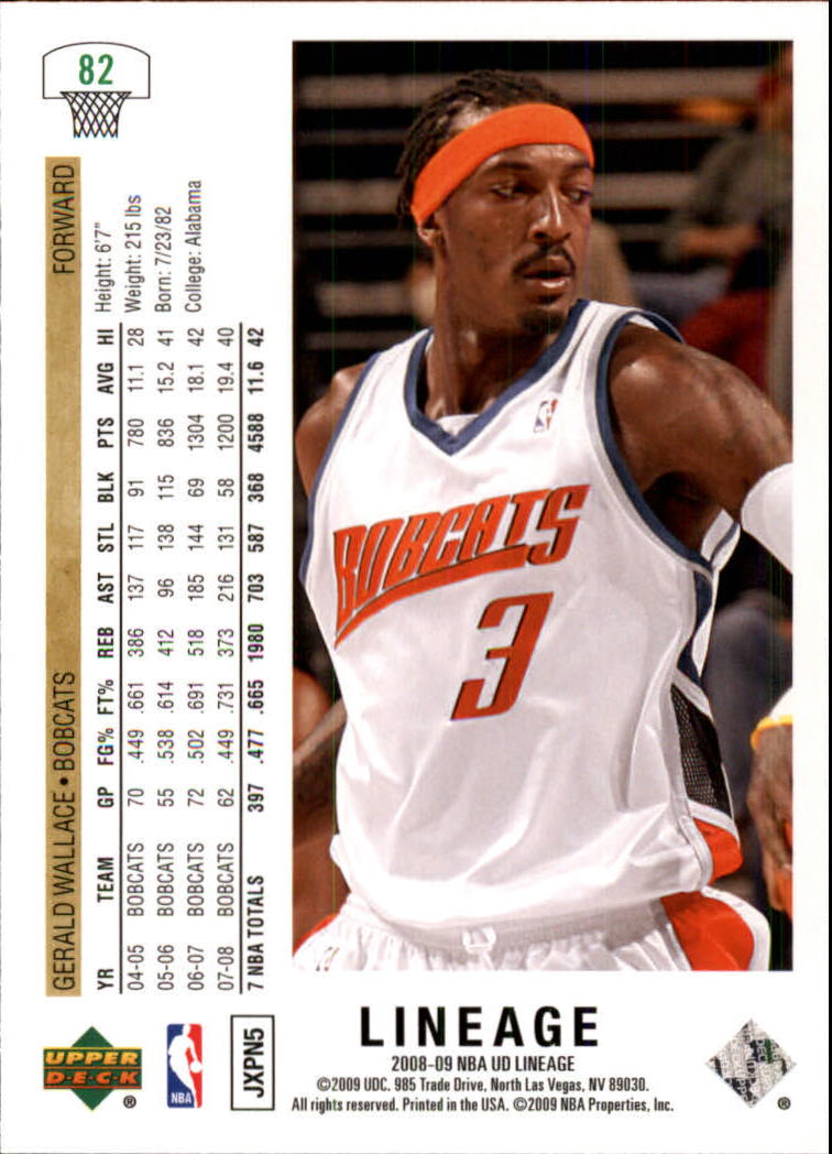 2008/2009 Lineage (Upper Deck) Basketball - Picture 115 of 319