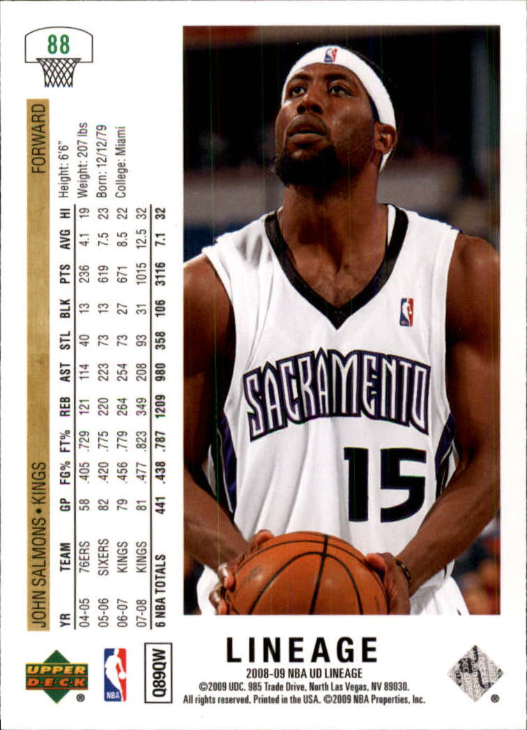 2008/2009 Lineage (Upper Deck) Basketball - Picture 125 of 319