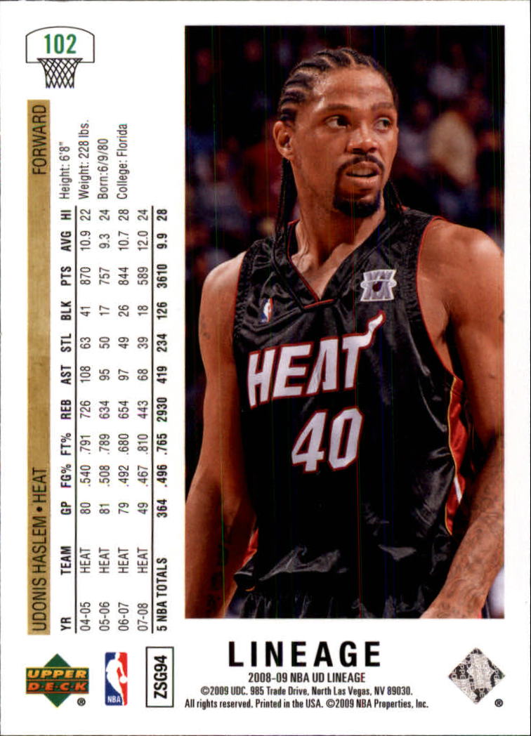 2008/2009 Lineage (Upper Deck) Basketball - Picture 149 of 319
