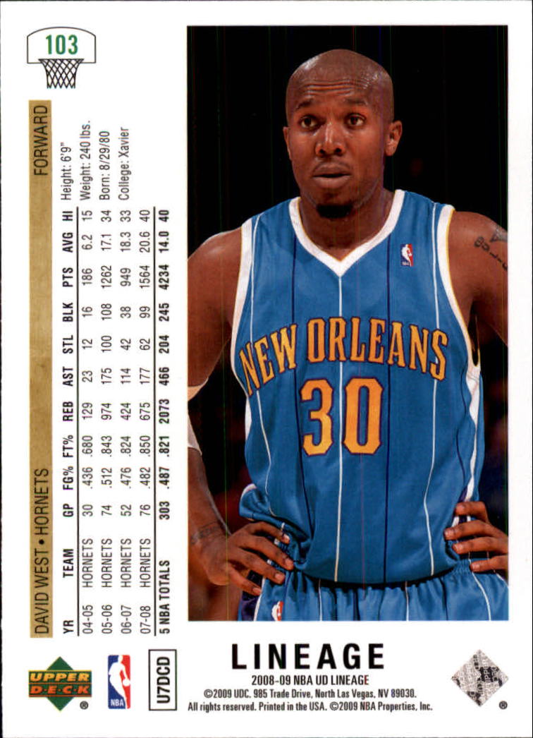 2008/2009 Lineage (Upper Deck) Basketball - Picture 151 of 319