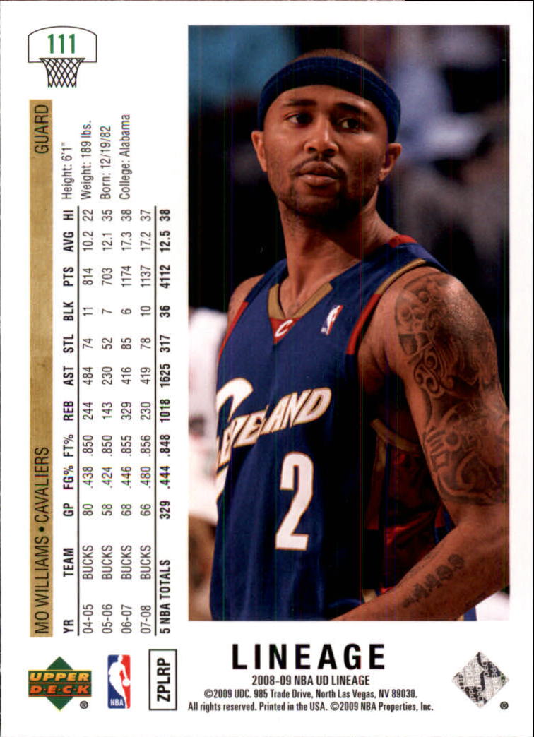 2008-09 Upper Deck Lineage Basketball Card Pick - Picture 189 of 344