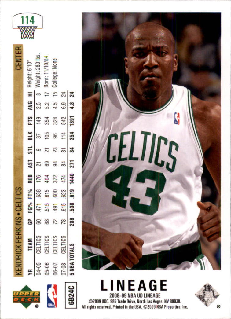 2008/2009 Lineage (Upper Deck) Basketball - Picture 169 of 319