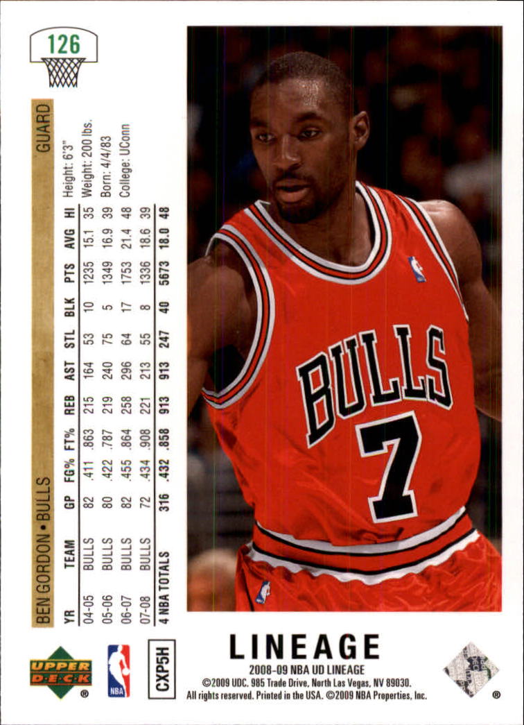 2008/2009 Lineage (Upper Deck) Basketball - Picture 187 of 319