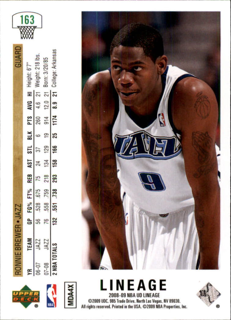 2008-09 Upper Deck Lineage Basketball Card Pick - Picture 275 of 344