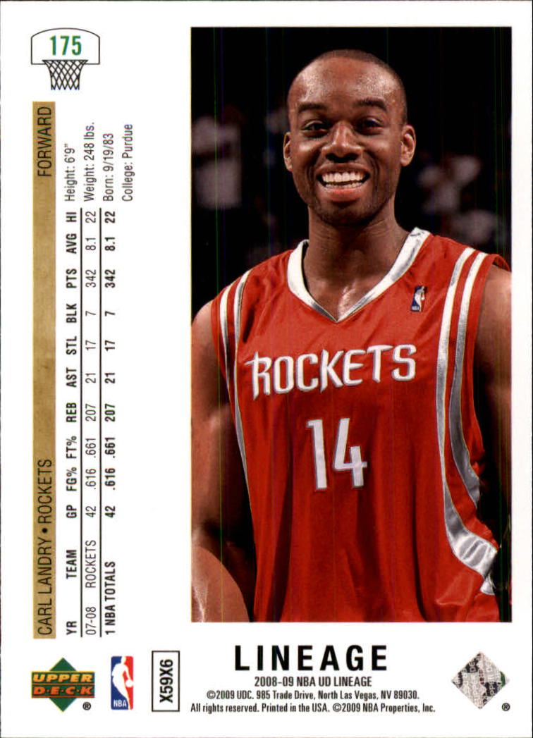 2008-09 Upper Deck Lineage Basketball Card Pick - Picture 295 of 344