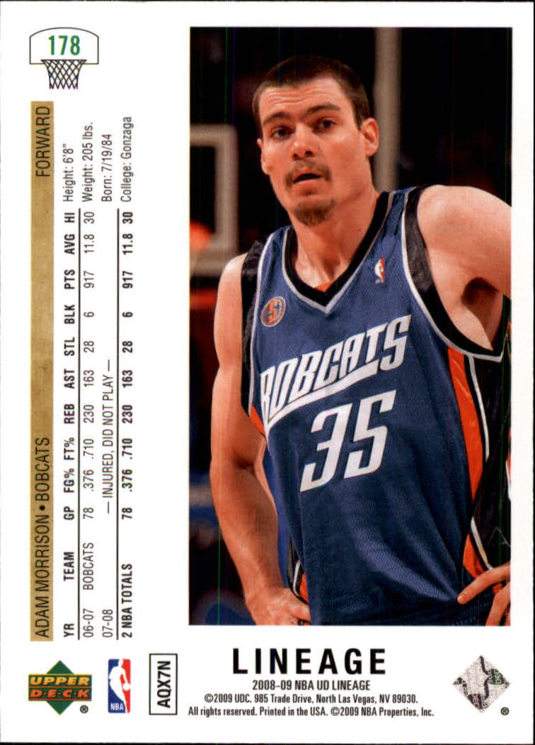 2008/2009 Lineage (Upper Deck) Basketball - Picture 251 of 319