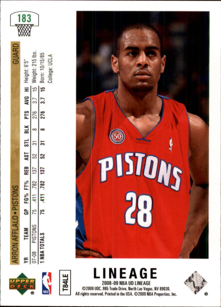 2008/2009 Lineage (Upper Deck) Basketball - Picture 257 of 319