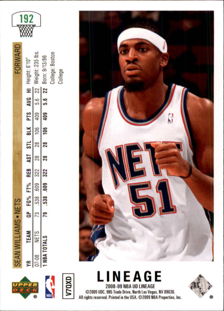 2008/2009 Lineage (Upper Deck) Basketball - Picture 271 of 319