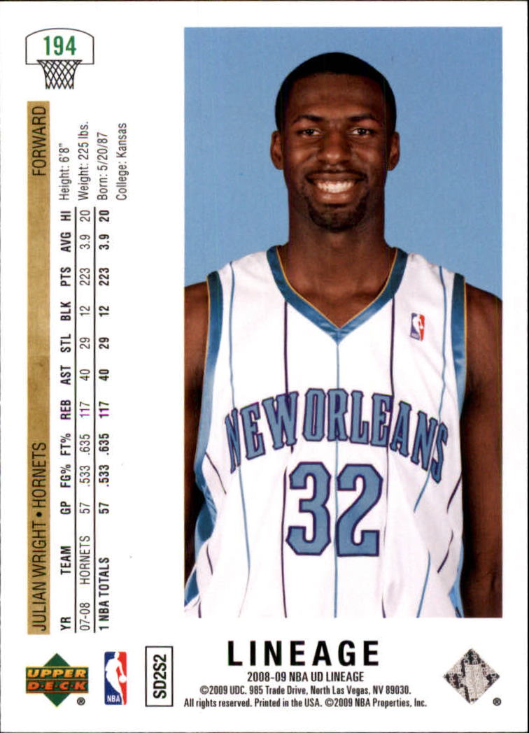 2008-09 Upper Deck Lineage Basketball Card Pick - Picture 331 of 344