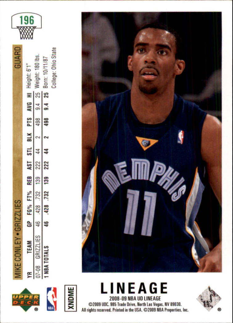 2008-09 Upper Deck Lineage Basketball Card Pick - Picture 333 of 344