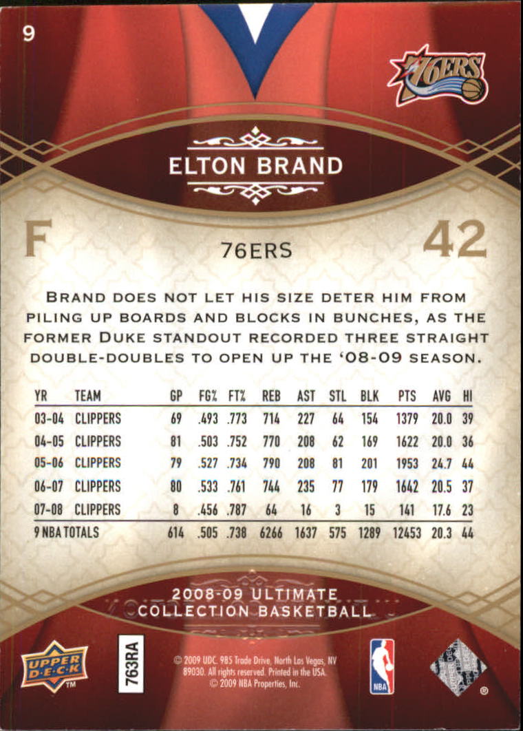 2008/2009 Ultimate Collection (Upper Deck) Basketball - Bild 5 von 11