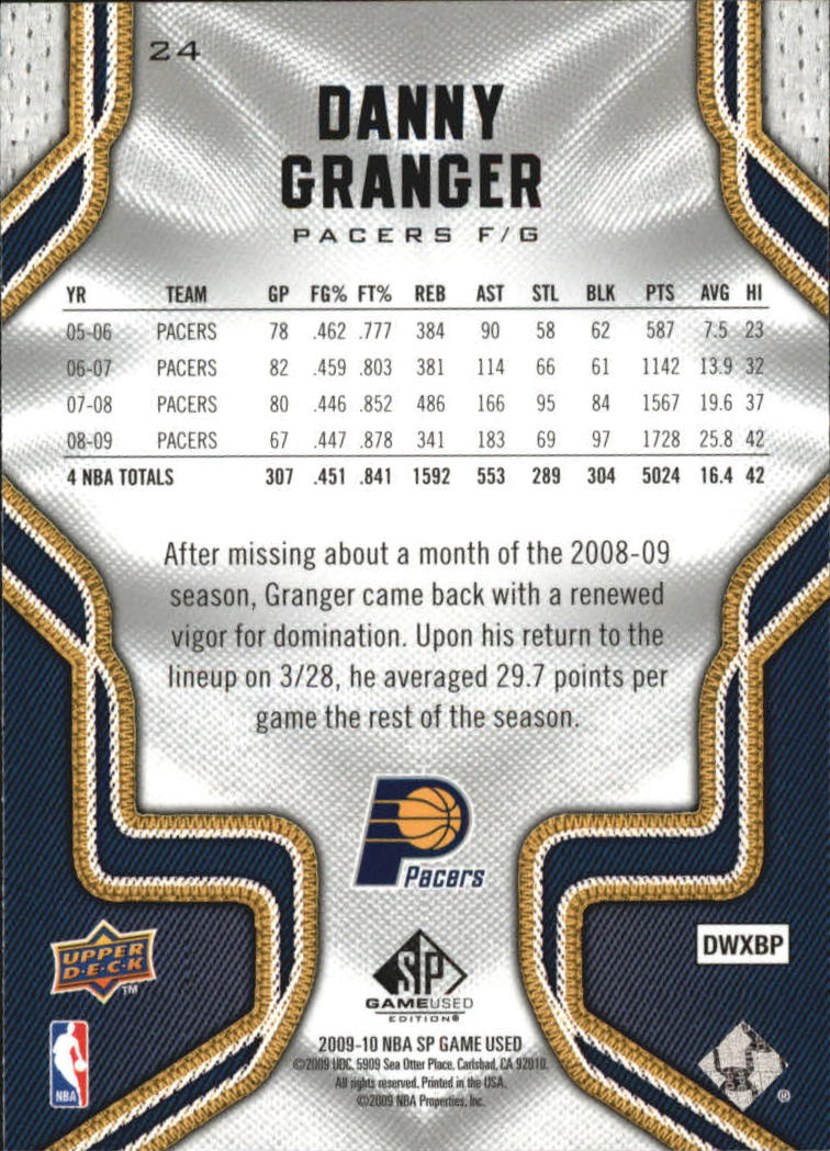 2009/2010 SP Game Used (Upper Deck) Basketball - Picture 11 of 25
