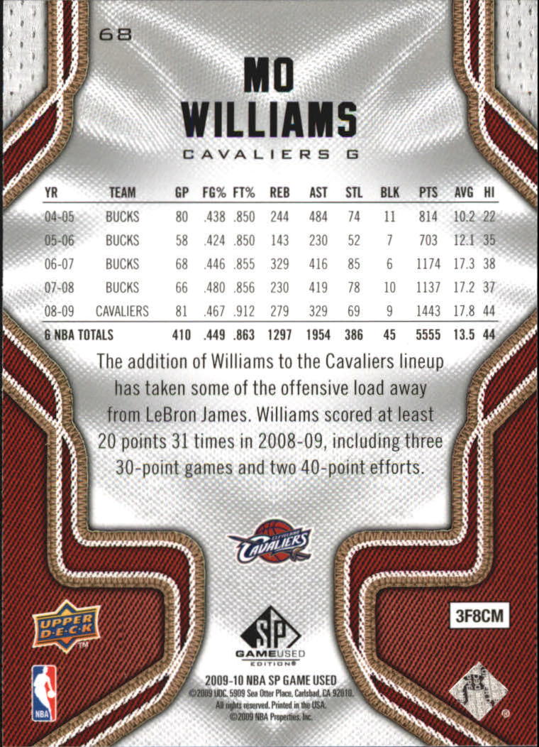 2009/2010 SP Game Used (Upper Deck) Basketball - Picture 21 of 25