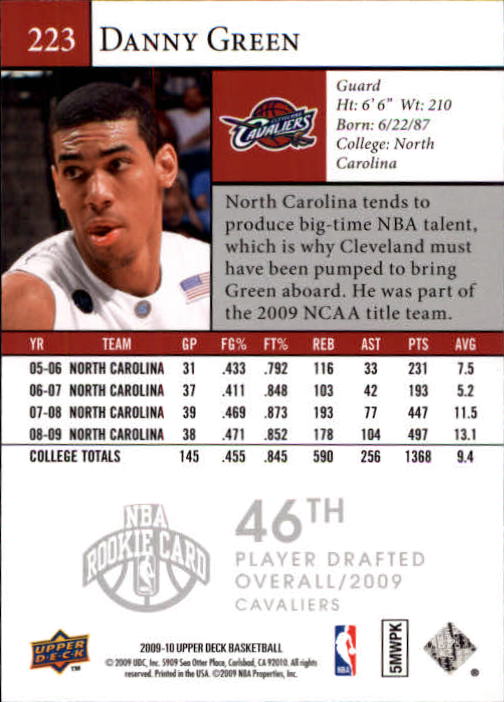 2009/2010 Upper Deck Basketball Part 1 Main Set Cards - Picture 423 of 441