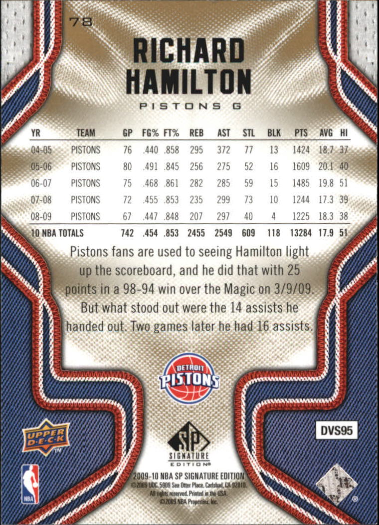 2009/2010 SP Signature Edition (Upper Deck) Basketball - Picture 15 of 42