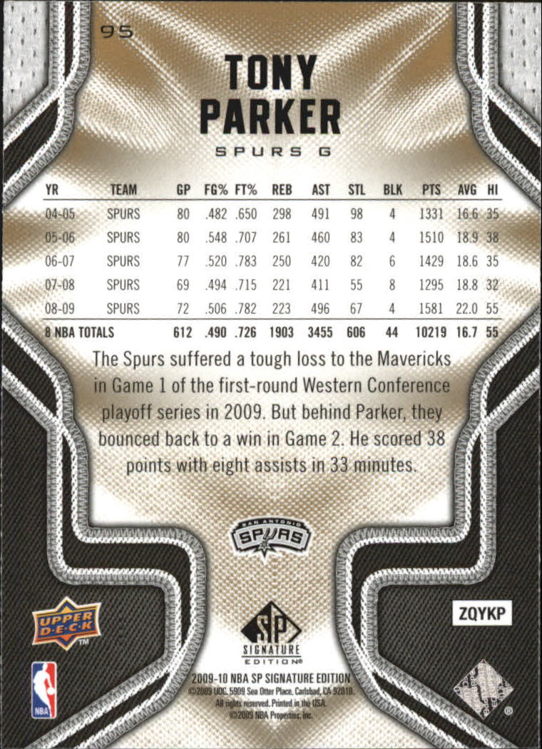 2009/2010 SP Signature Edition (Upper Deck) Basketball - Picture 11 of 42