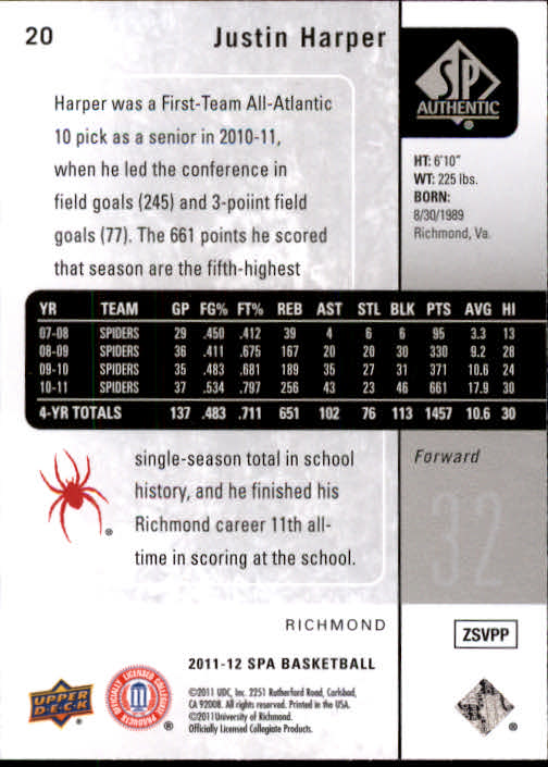 2011-12 SP Authentic Basketball Card Pick - Picture 41 of 134