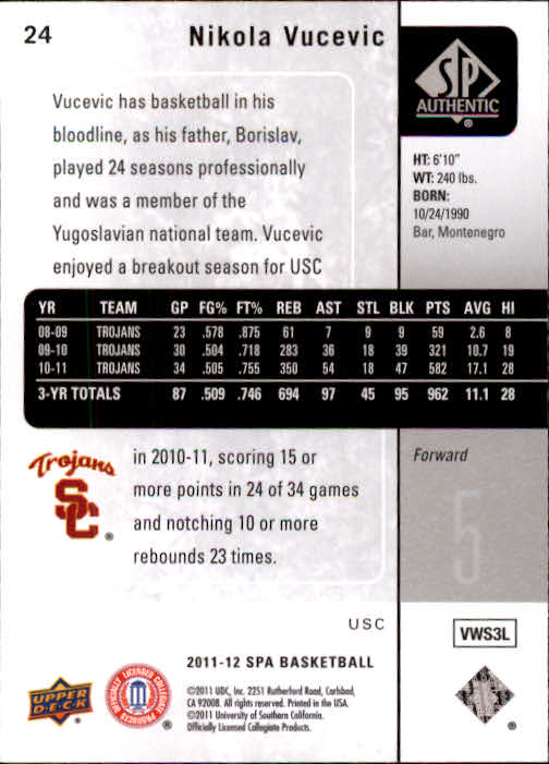 2011-12 SP Authentic Basketball Card Pick - Picture 47 of 134