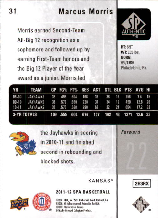 2011-12 SP Authentic Basketball Card Pick - Picture 59 of 134