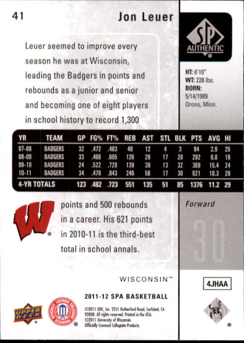 2011-12 SP Authentic Basketball Card Pick - Picture 79 of 134