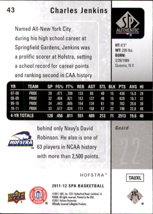 2011-12 SP Authentic Basketball Card Pick - Picture 83 of 134