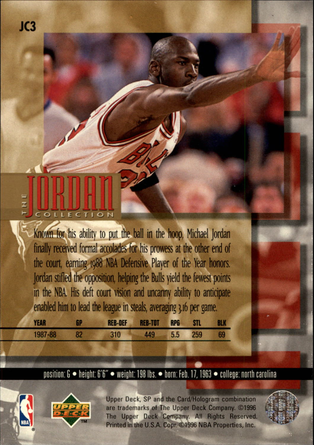 1995-96 Upper Deck Michael Jordan Collection Jumbo Card #1-24 - Choose