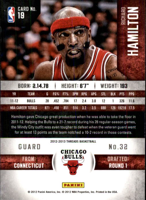 Carlos Boozer 2011-12 Panini Past and Present Chicago Bulls Card #7 at  's Sports Collectibles Store