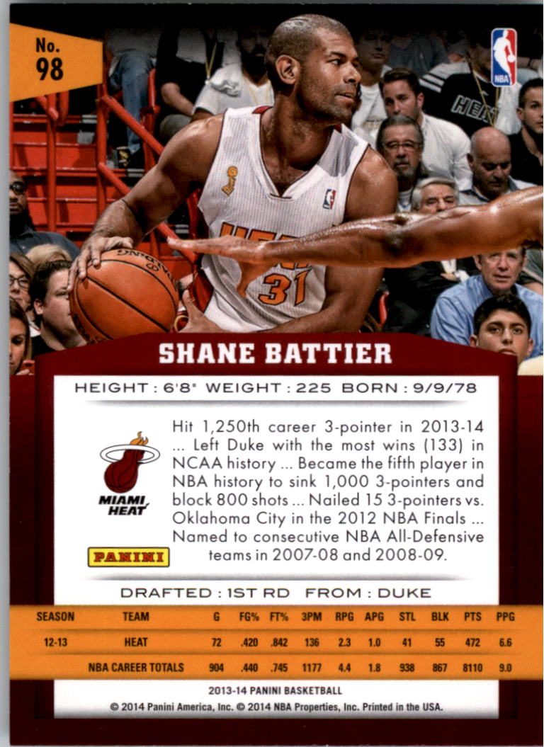 2013-14 Panini Basketball Card Pick - Picture 193 of 385
