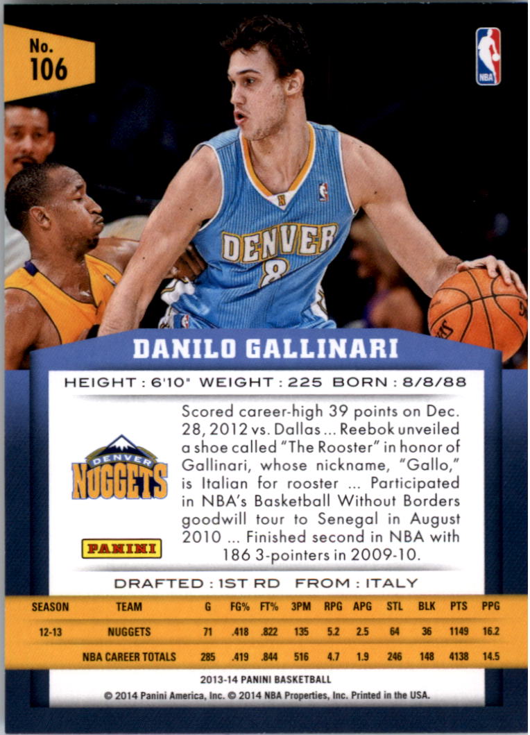 2013-14 Panini Basketball Card Pick - Picture 207 of 385