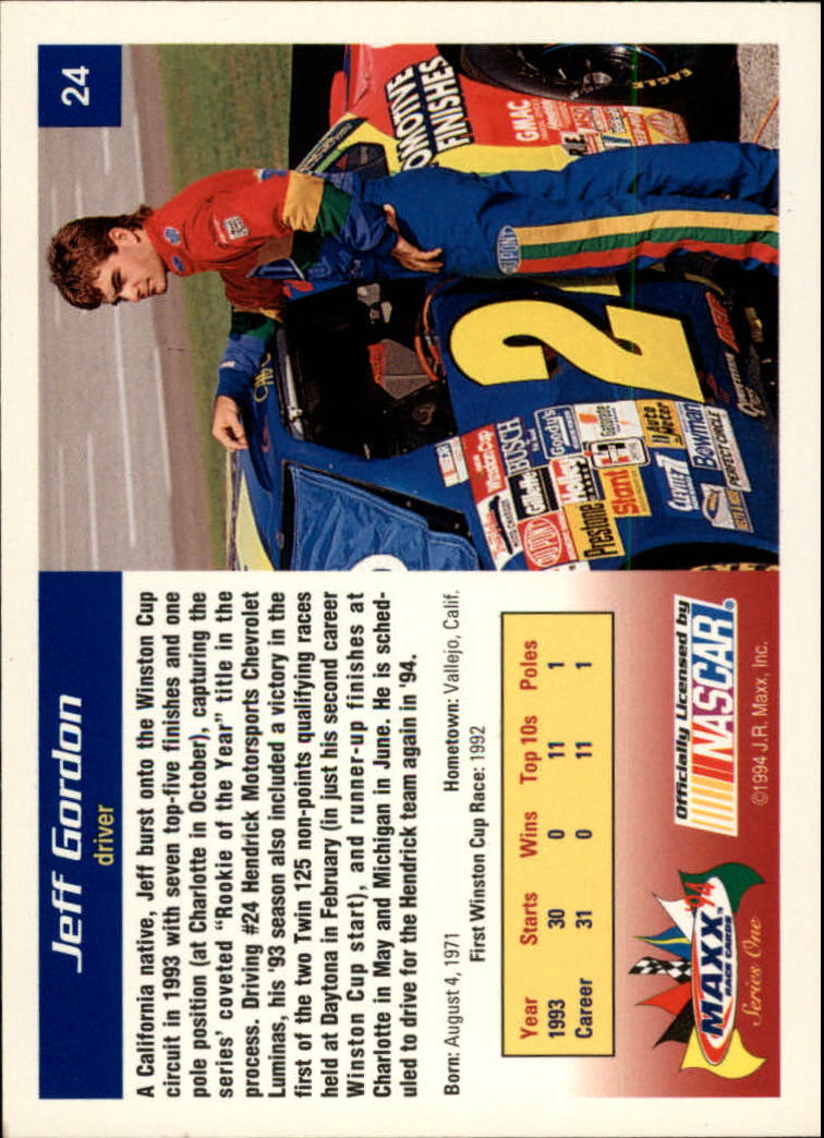 1994 Maxx Racing Card Pick 