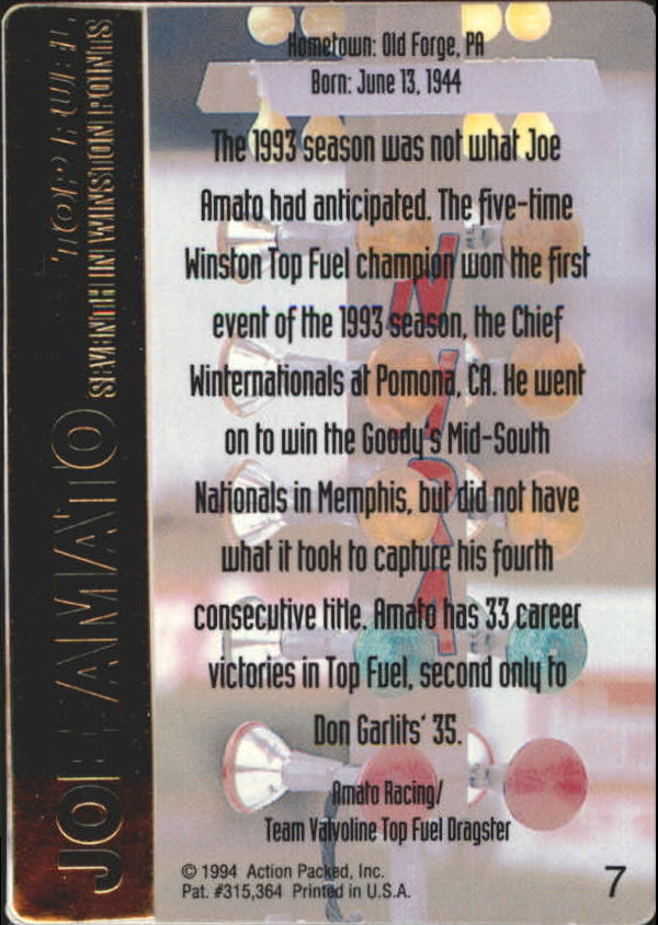 1994 Action Packed NHRA Racing Card Pick - Picture 11 of 53