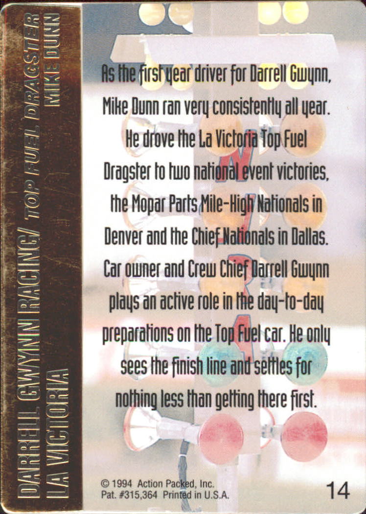 1994 Action Packed NHRA Racing Card Pick - Picture 19 of 53