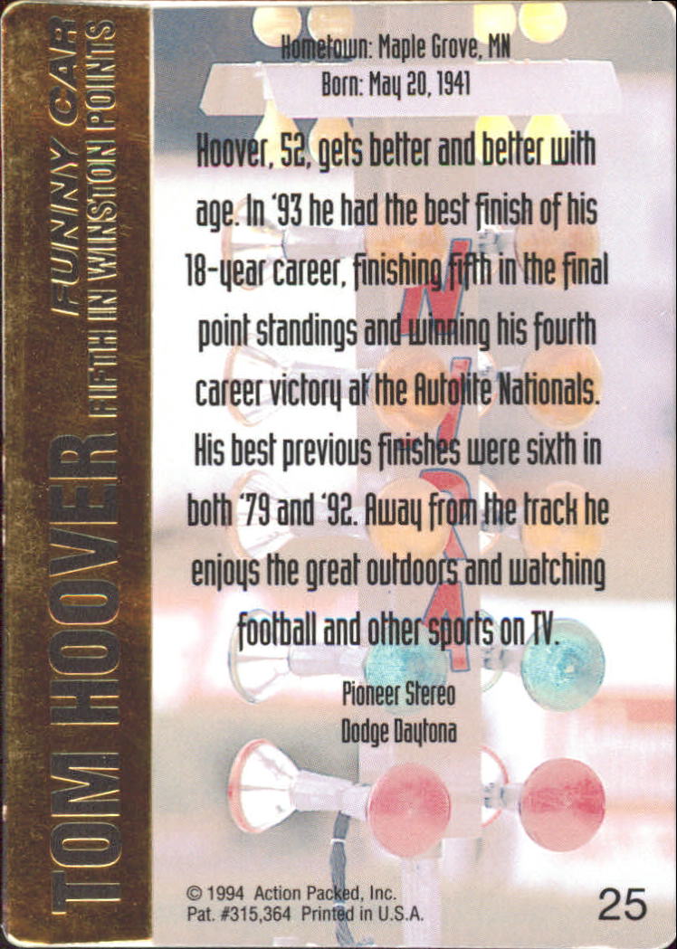 1994 Action Packed NHRA Racing Card Pick - Picture 29 of 53