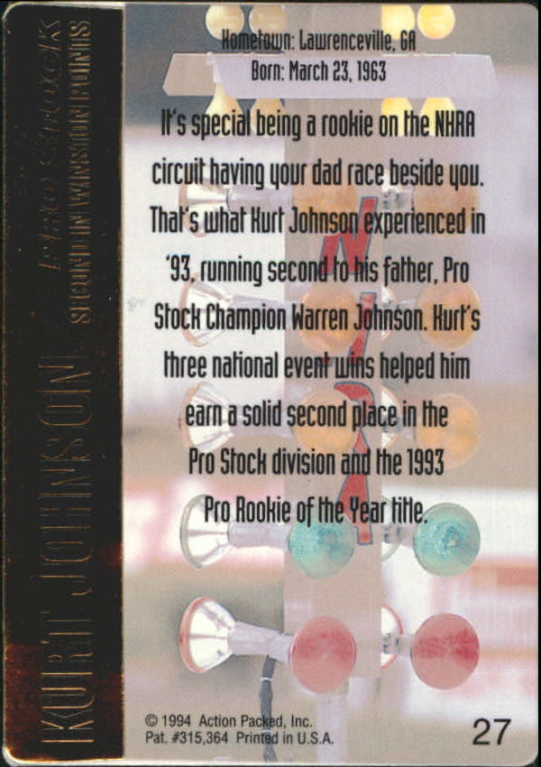 1994 Action Packed NHRA Racing Card Pick - Picture 31 of 53