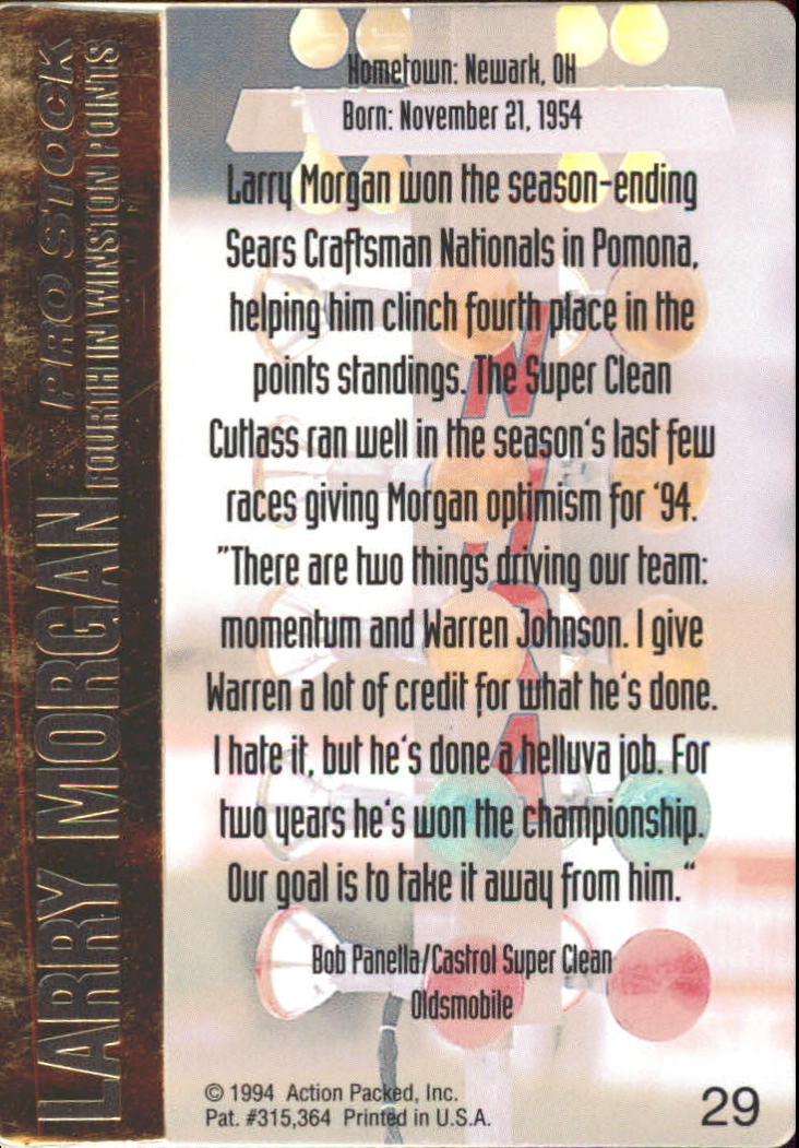 1994 Action Packed NHRA Racing Card Pick - Picture 35 of 53