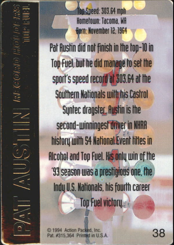 1994 Action Packed NHRA Racing Card Pick - Picture 51 of 53