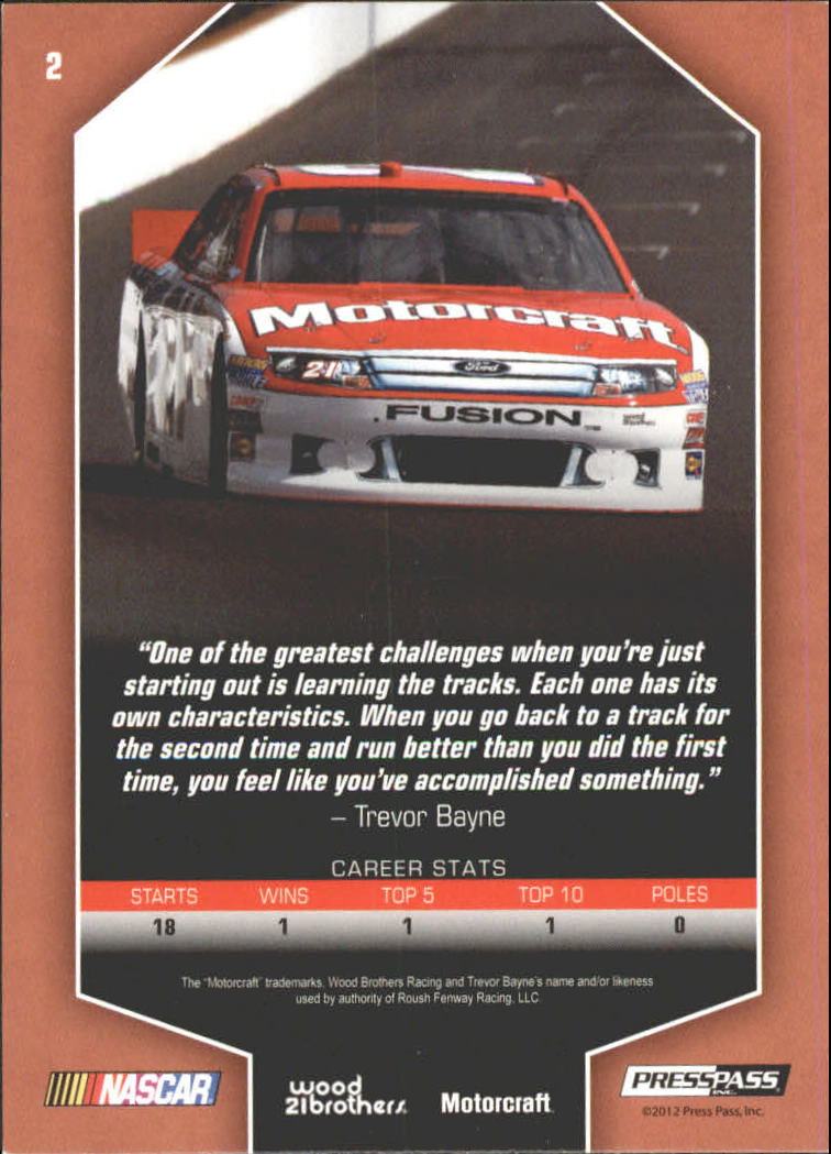 2012 Total Memorabilia Racing Card Pick