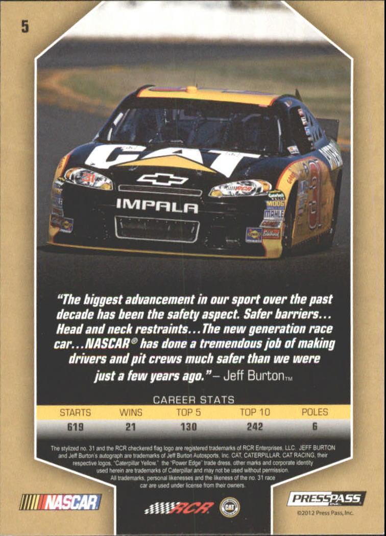 2012 Total Memorabilia Racing Card Pick