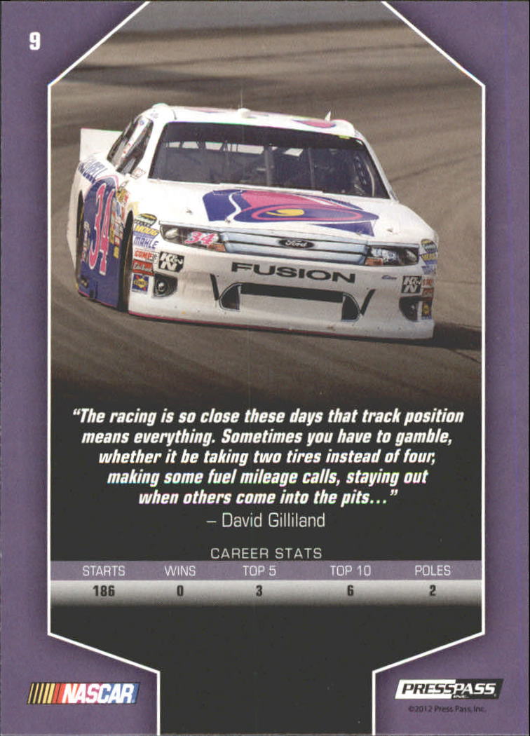 2012 Total Memorabilia Racing Card Pick