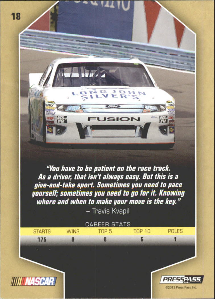 2012 Total Memorabilia Racing Card Pick