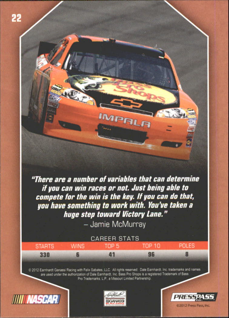 2012 Total Memorabilia Racing Card Pick