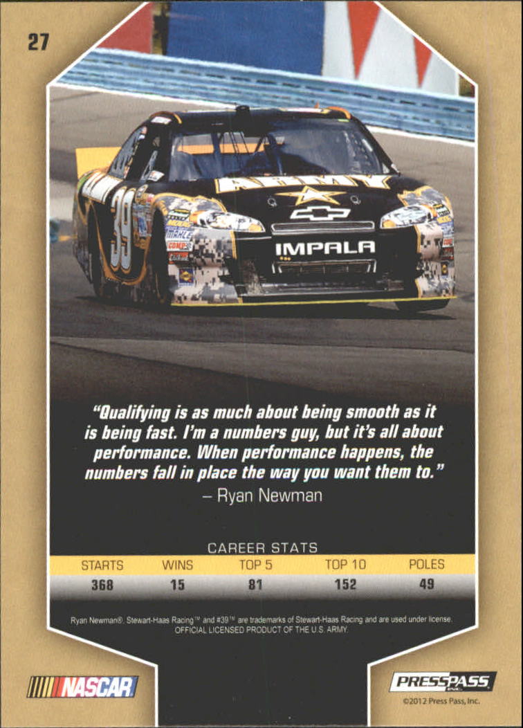 2012 Total Memorabilia Racing Card Pick