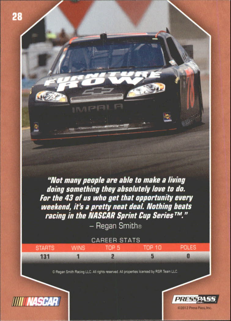 2012 Total Memorabilia Racing Card Pick