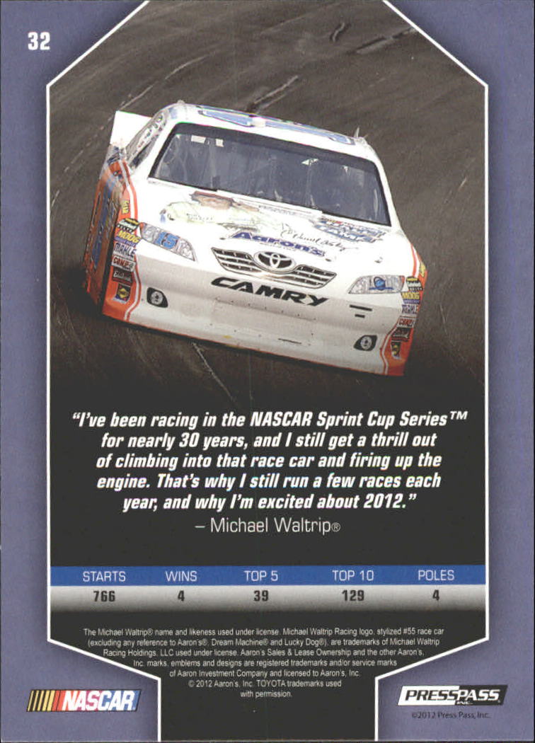 2012 Total Memorabilia Racing Card Pick