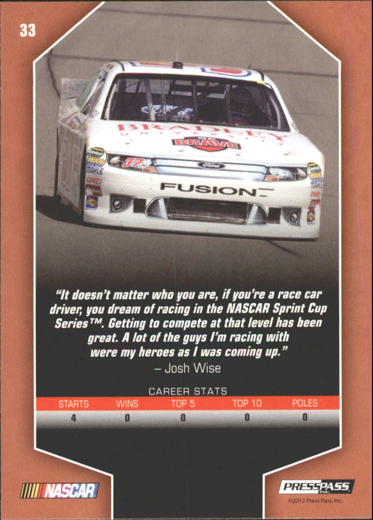 2012 Total Memorabilia Racing Card Pick