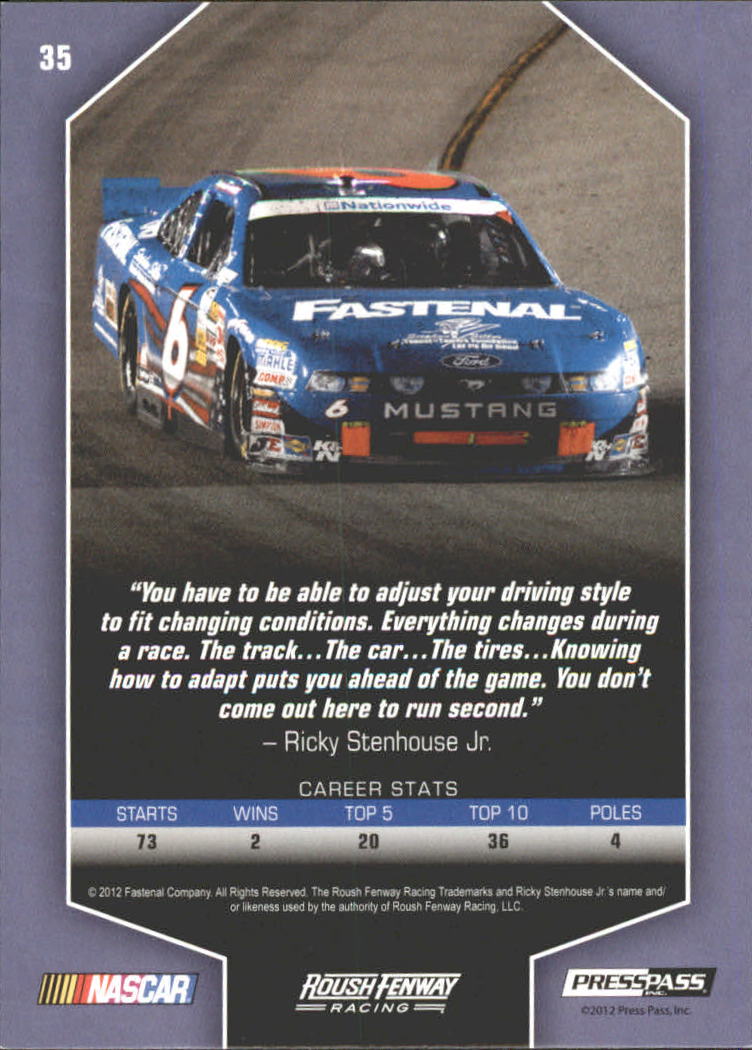 2012 Total Memorabilia Racing Card Pick